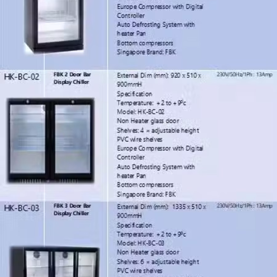 Sliding Door Beer Chiller 啤酒饮料冷却器迷你酒吧冷冻机 图片 1