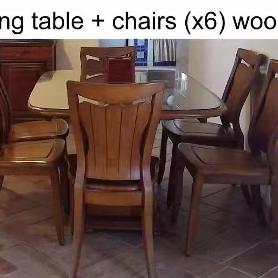 餐桌+餐椅(x6) dining table & chairs 图片 1
