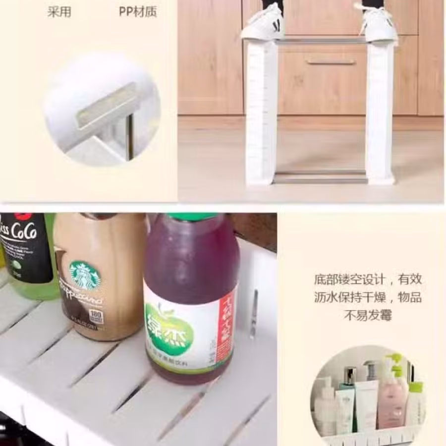 厨房夹缝收纳架置物架冰箱.卫生间.缝隙靠墙.桌面.浴室沥水收纳架超窄可移动 图片 7
