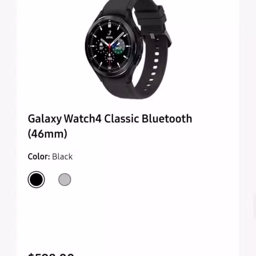 Samsung Galaxy Watch 4 蓝牙 classi 46mm 黑色 图片 1