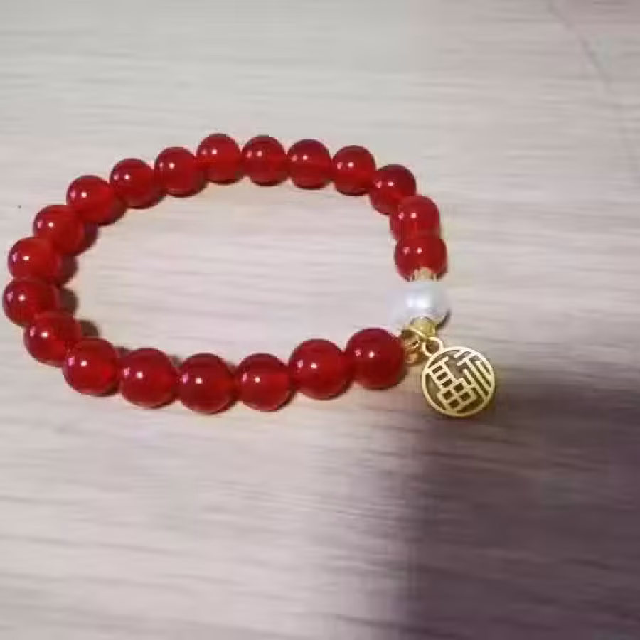 天然的翡翠/玛瑙手串 图片 2