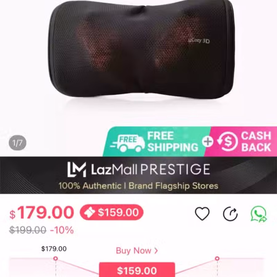 半价转让全新的腰部，颈部按摩器 图片 2