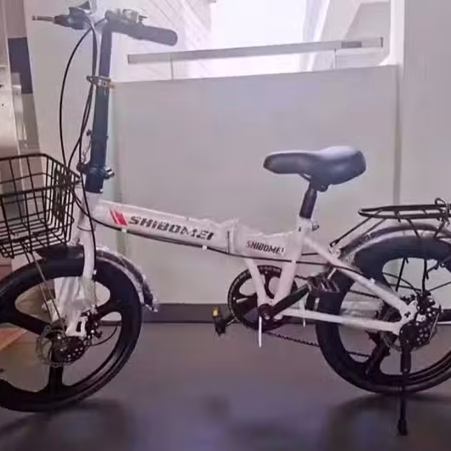 全新变速折叠 一体轮自行车 图片 2