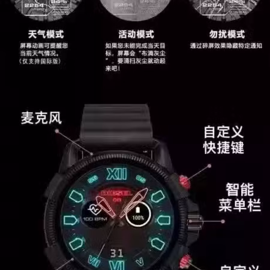 原价$648礼物 便宜给需要的朋友（全新仅拆）Diesel第四代智能手表安卓苹果 图片 28
