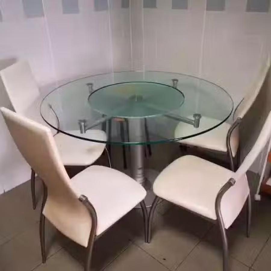 搬家处理玻璃餐桌椅子 图片 2
