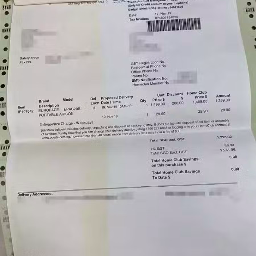 出售EuropAce Portable Air-Con 移动空调 【9.9成新】 图片 4