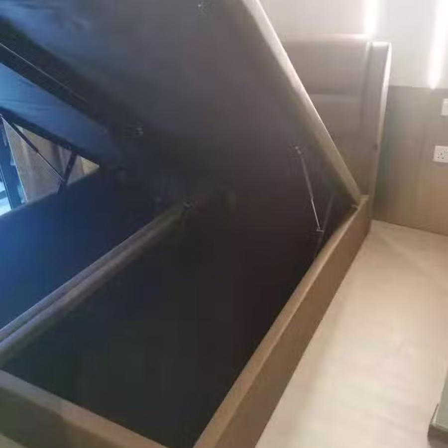 真皮双人床 图片 2