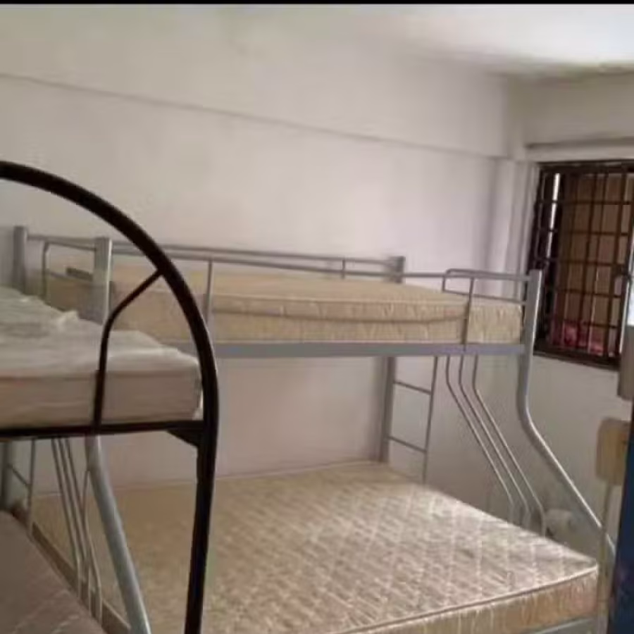 单加双人床架 图片 1