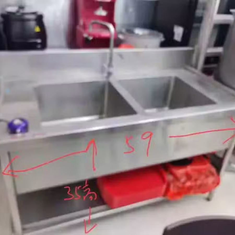 摊位厨房用具，白钢，冰箱，洗收盘及其他 图片 10