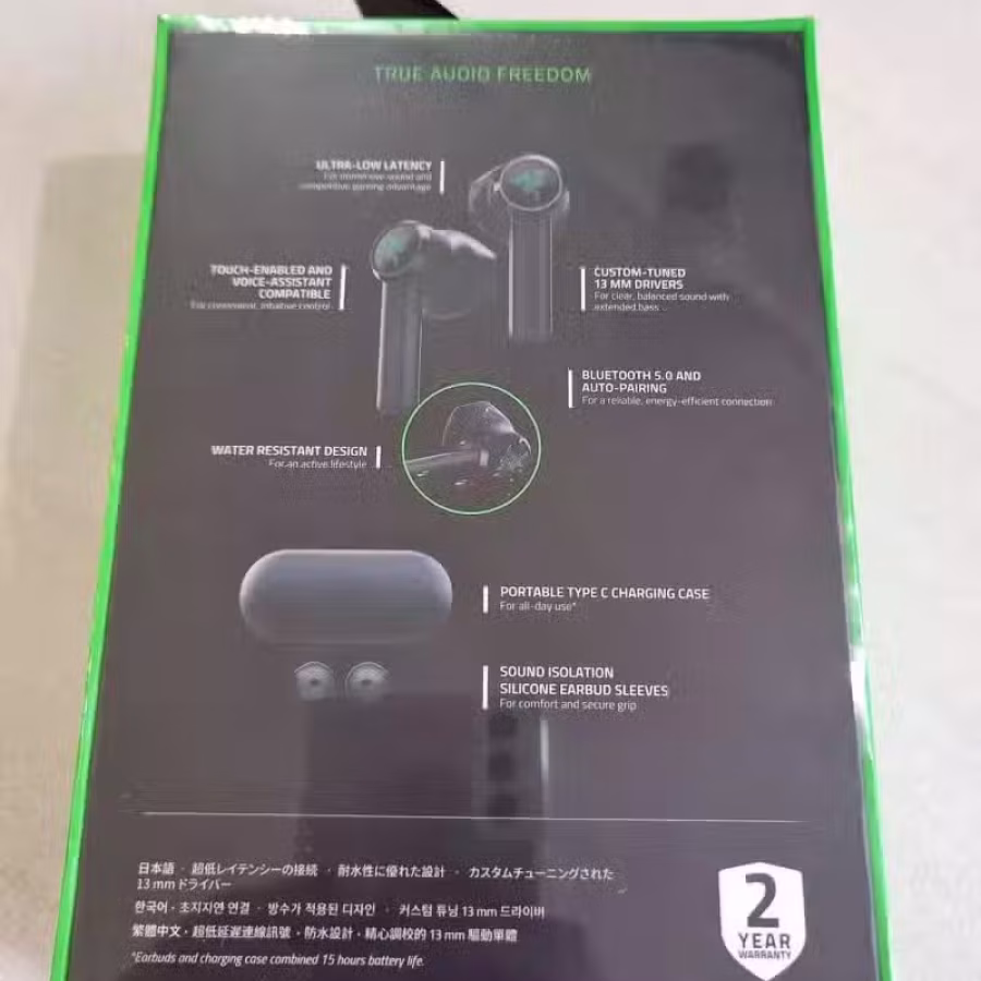 全新 未拆封耳机 RAZER HAMMERHEAD true wireless 图片 5