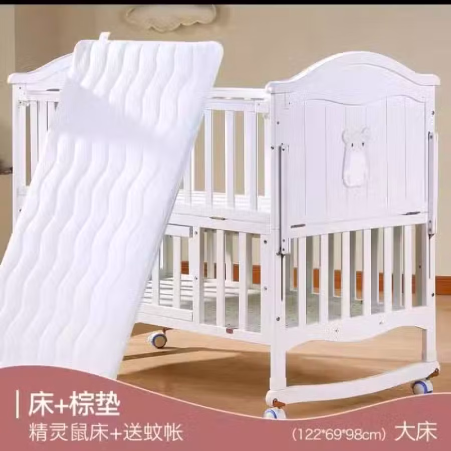 婴儿床加餐椅 图片 1