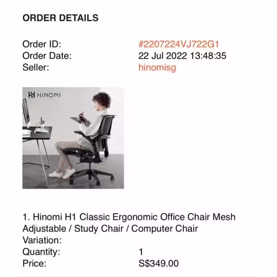 Hinomi H1人体工程办公椅 图片 3