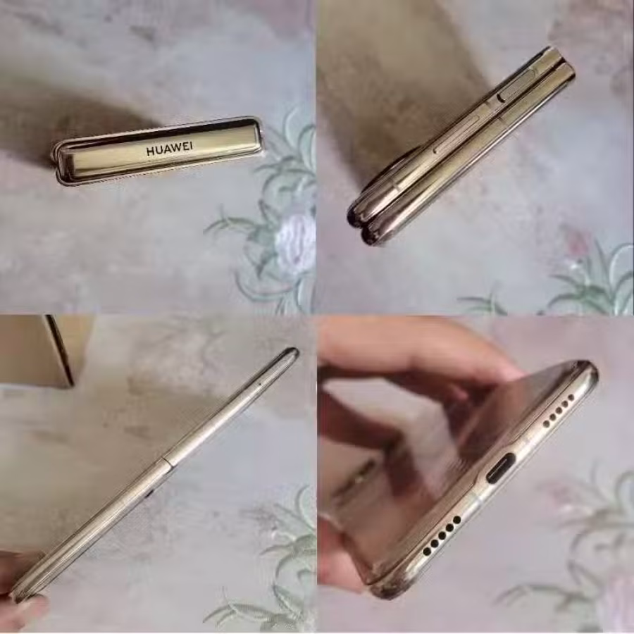 华为折叠手机，月光宝盒P50 Pocket艺术定制款鎏光金，顶级配置12gb 图片 7