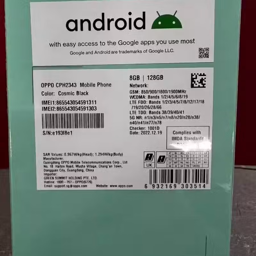 oppo reno 7z 5g未开封 图片 2