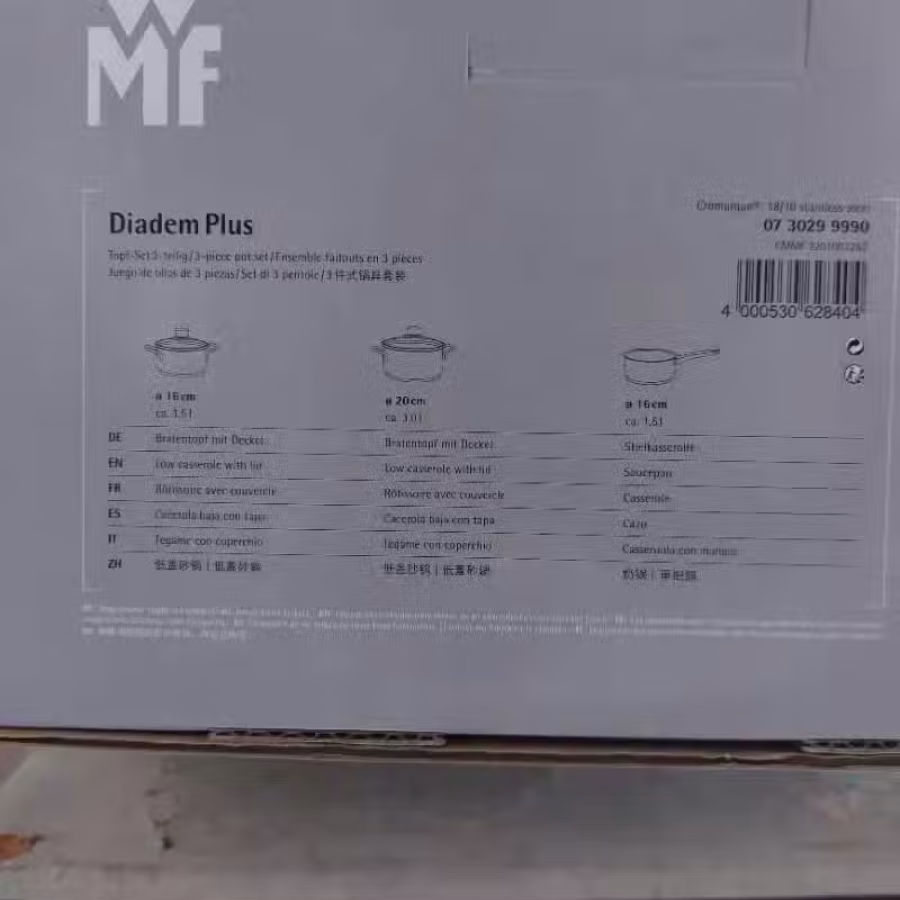全新WMF三件套不锈钢锅 图片 1
