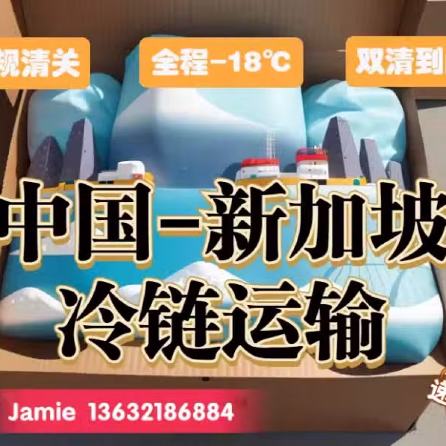 海鲜从中国冷链运输到新加坡，不用担心货物中途坏掉！ 图片 1