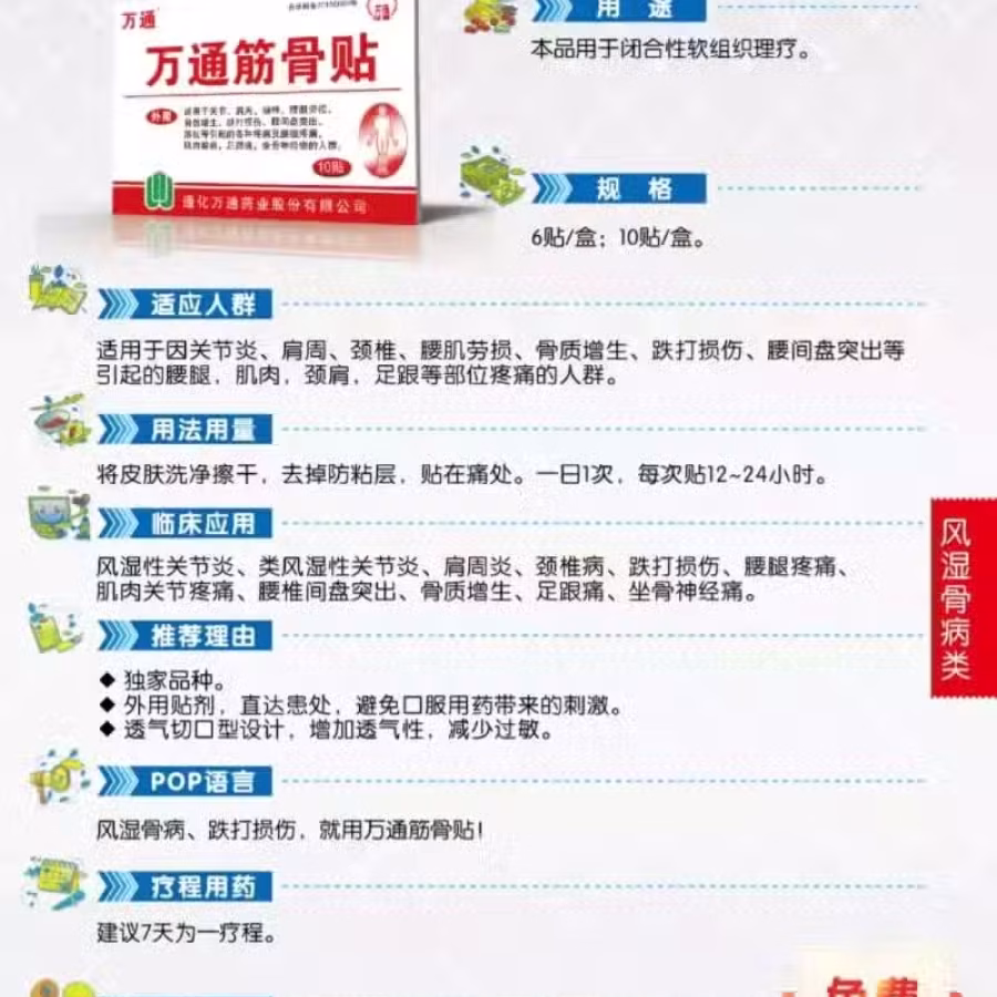 万通筋骨贴 图片 2