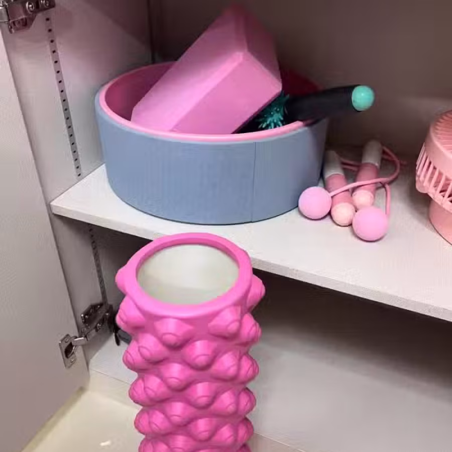 瑜伽轮 瑜伽砖 跳绳 大滚轴 小滚轴 图片 1