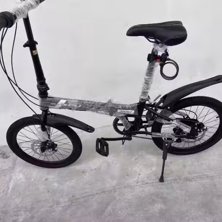 热门款双碟刹折叠自行车20寸 图片 1