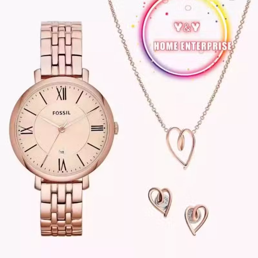 【代购】 Fossil 新款女士手表+爱心项链耳環 图片 4