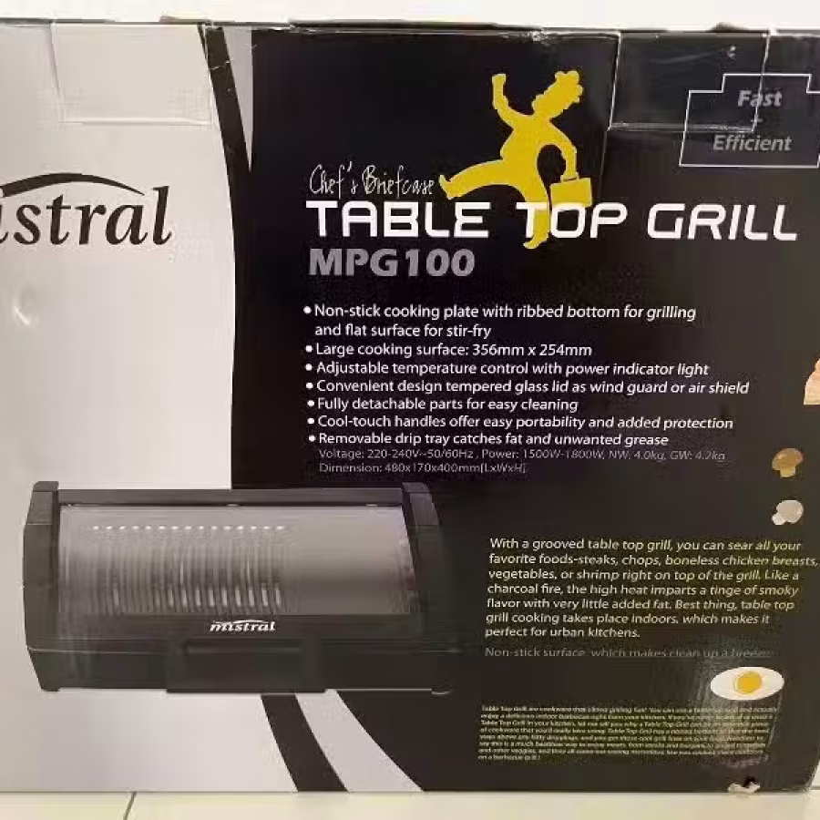 Mistral Table Top Grill MPG100 图片 2