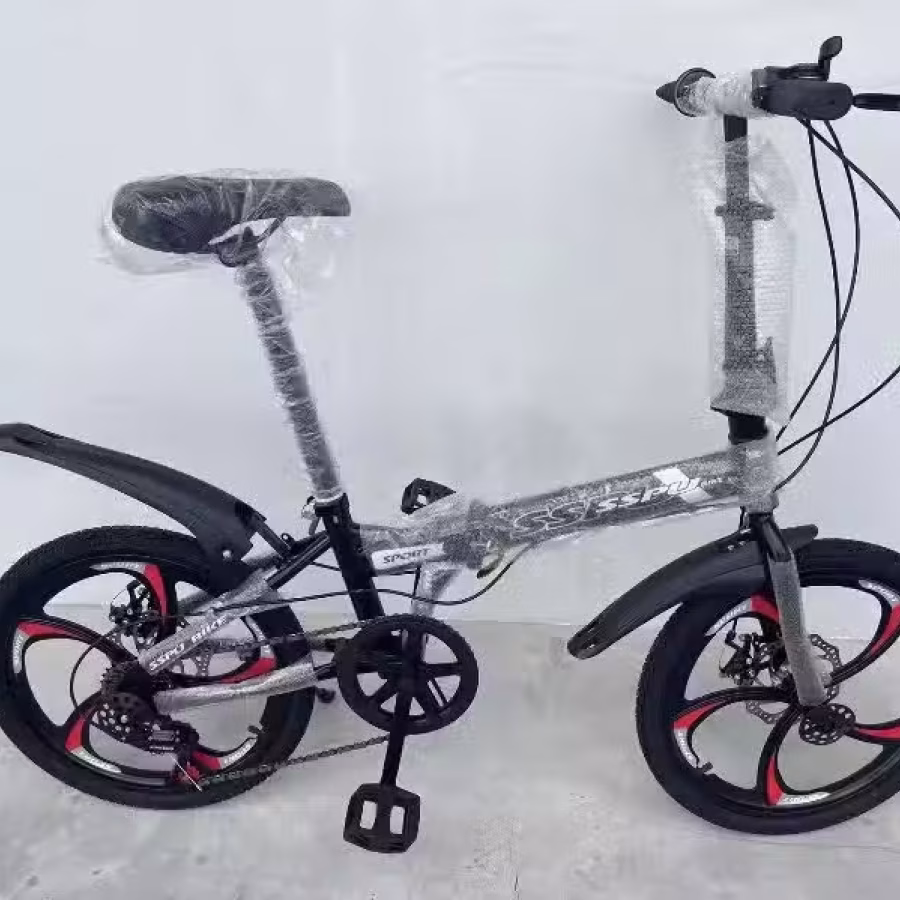 5刀前后双碟刹折叠自行车7档变数 图片 1