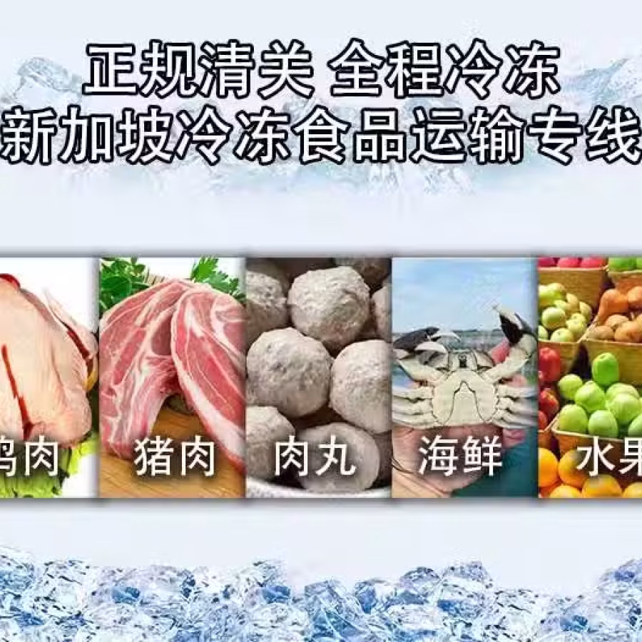 水果柠檬空运新加坡，新加坡冷链物流,冷冻生鲜食品运输新加坡急速2天派送到门 图片 3