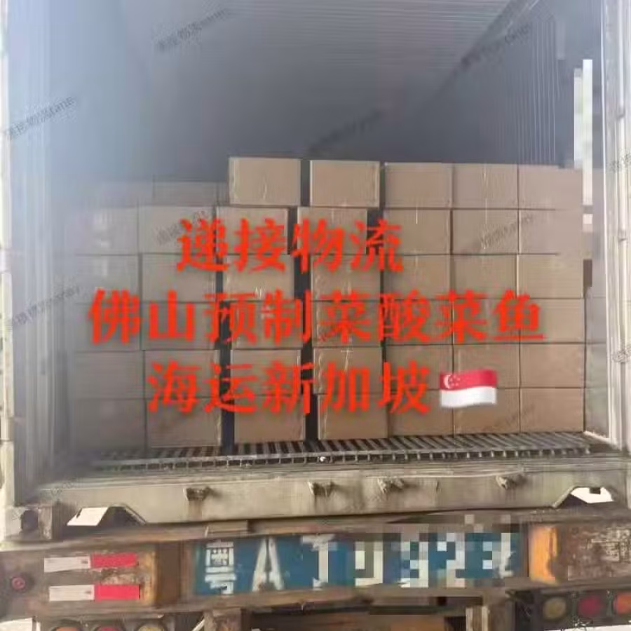佛山酸菜鱼预制菜冷冻海运新加坡，递接物流助力中国预制菜发展出海 图片 2