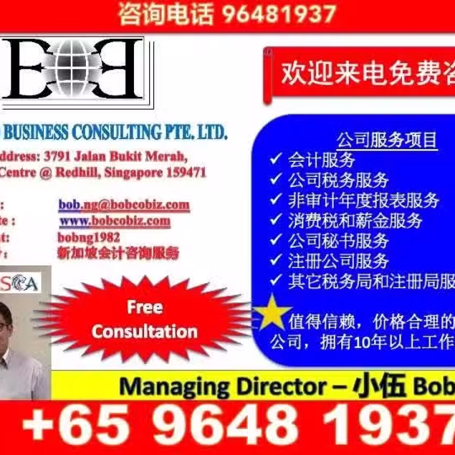 新加坡专业会计，税务，秘书,注册开新公司等服务 图片 3