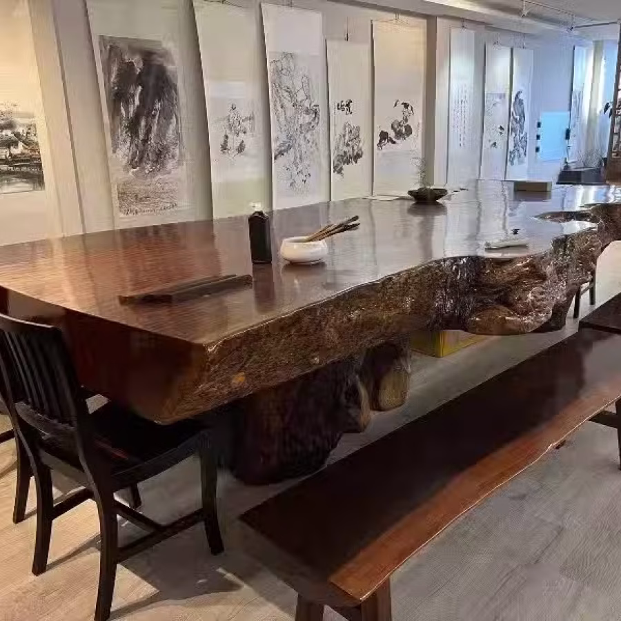 巴西花梨木画廊大桌子 图片 2