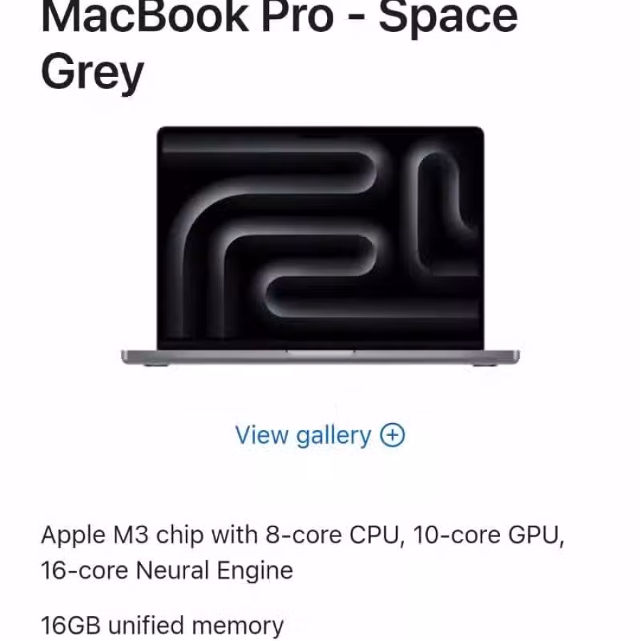 苹果  apple macbook pro M3 图片 1