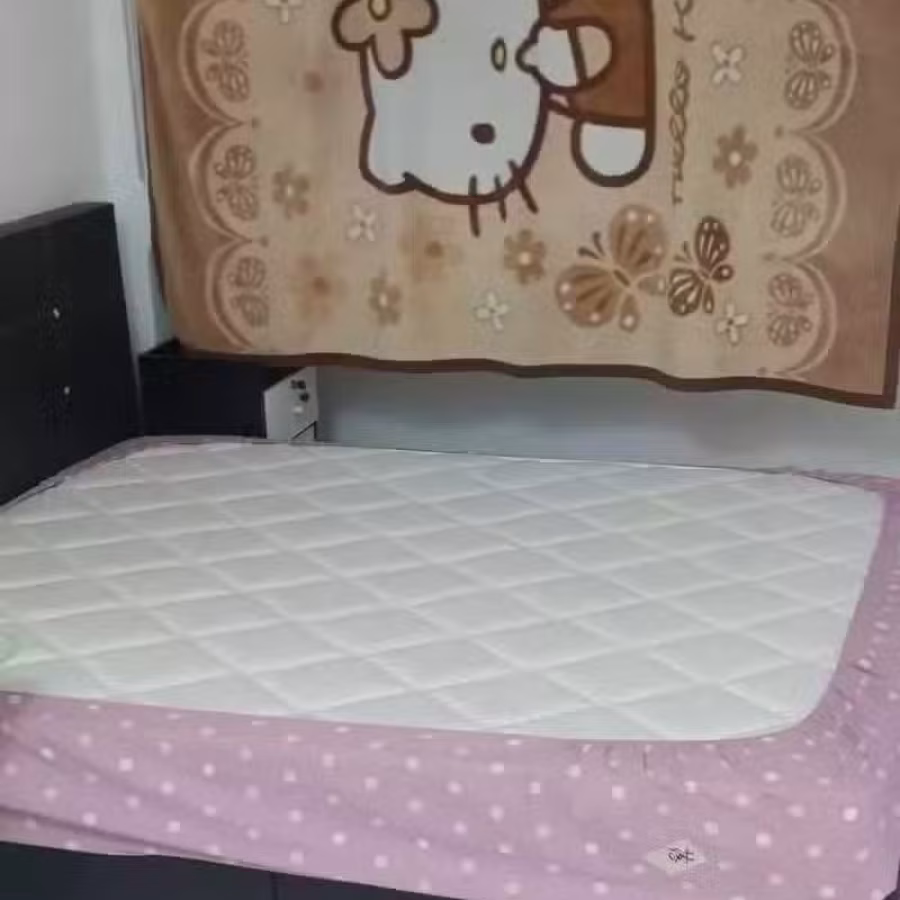 双人床，带床垫。自取150 图片 1
