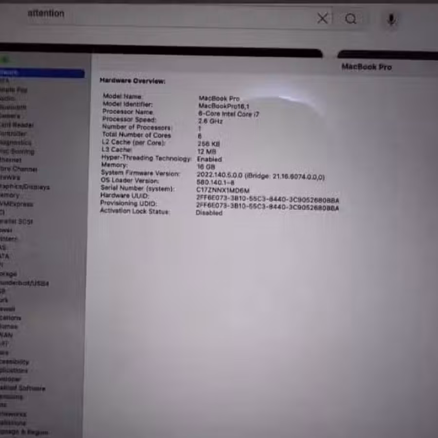 MacBook Pro 16寸 (2020) 图片 1