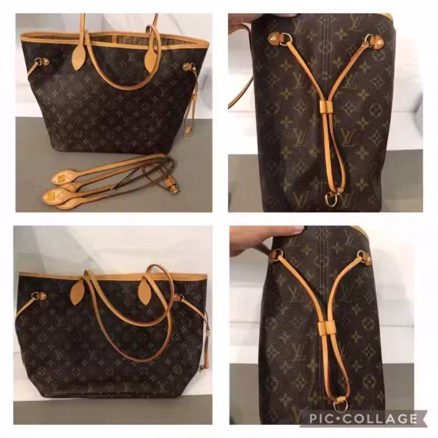 Lv Neverfull 购物袋换植鞣皮 图片 3