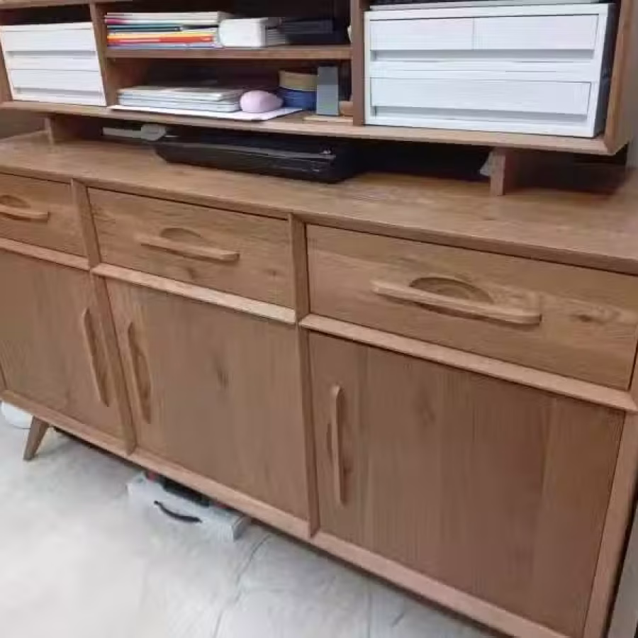 实木餐边柜 洗碗机 图片 2