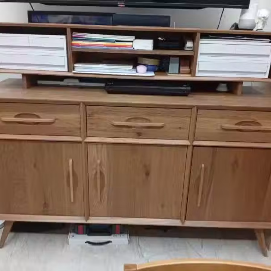 实木餐边柜 洗碗机 图片 3