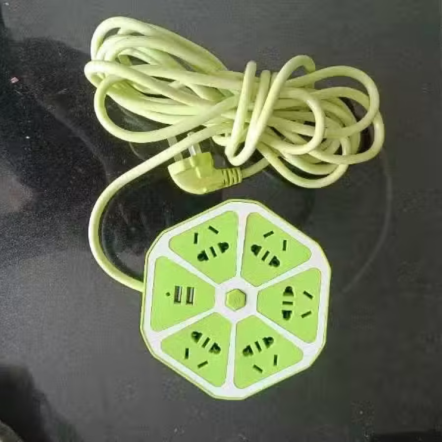 六角型整六只电插座 图片 1