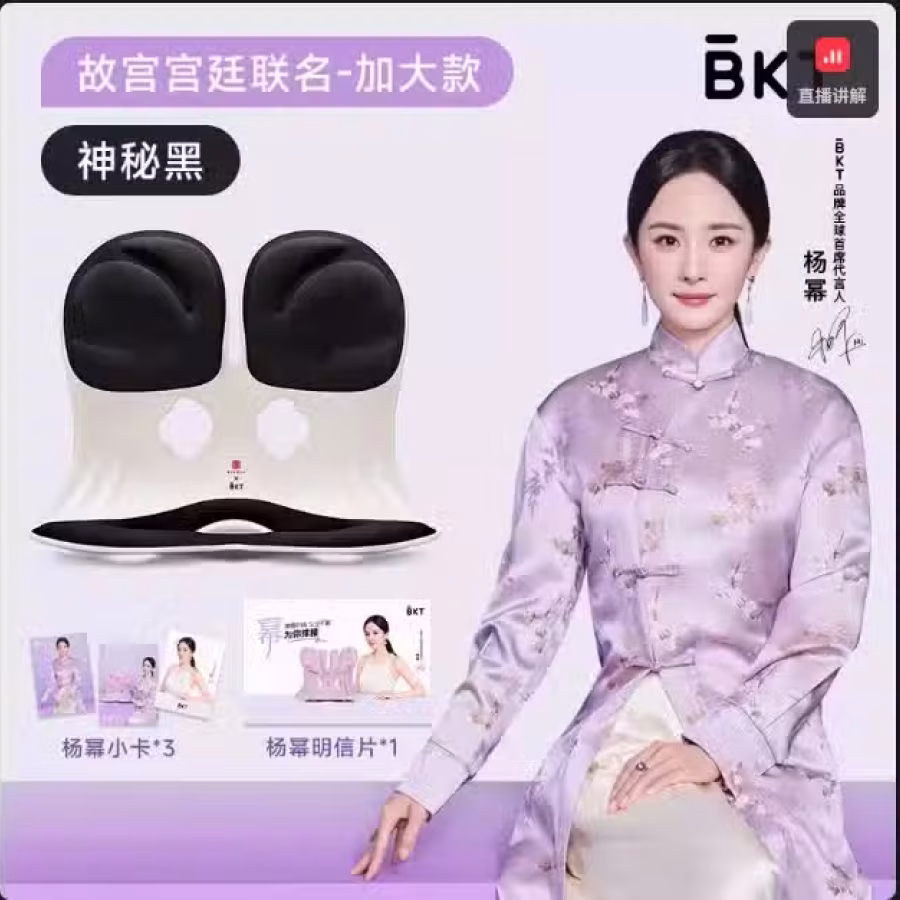 BKT护腰坐垫久神器靠背人体工学座姿椅托办公室部支撑 图片 1