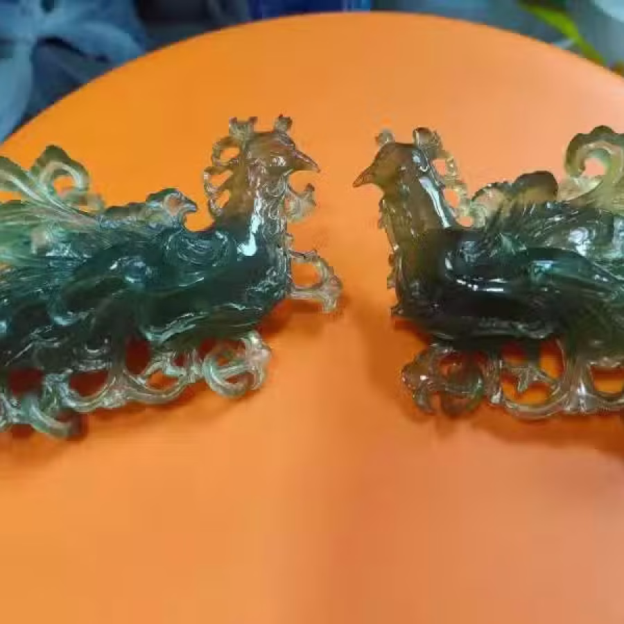 玉凤凰一对 图片 3