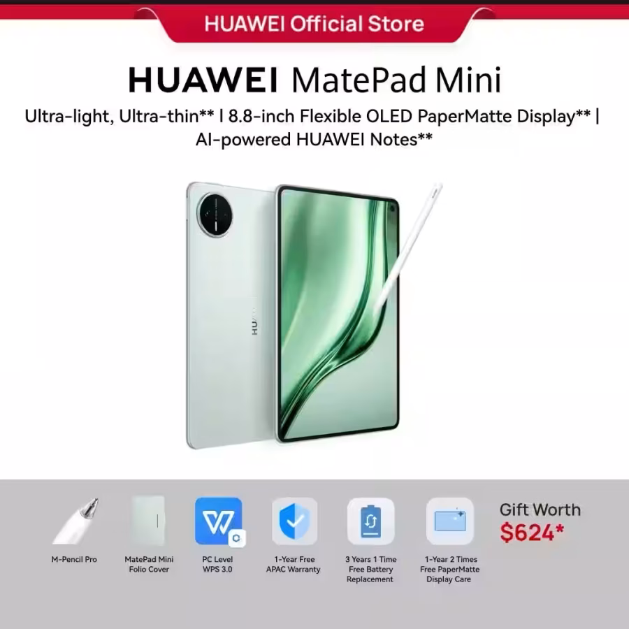 华为matepad Mini平板，用过一次基本全新，可以插电话卡，8.8英寸柔光 图片 3