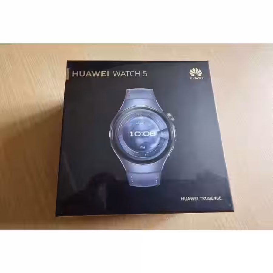 全新华为Watch 5智能手表，未拆封，46mm，健康检测守护神器，一键微体检， 图片 1