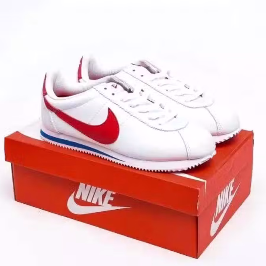耐克女鞋*全新Nike Classic Cortez Shoes White 图片 1