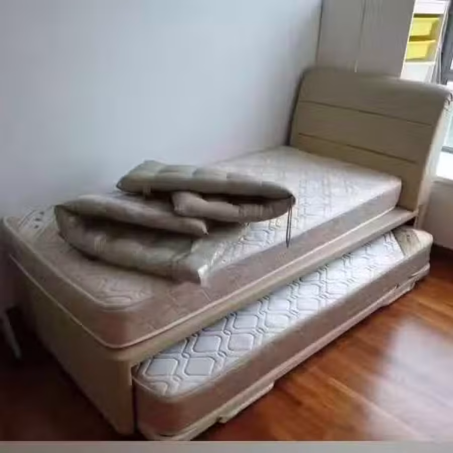 单人床带床垫 图片 1