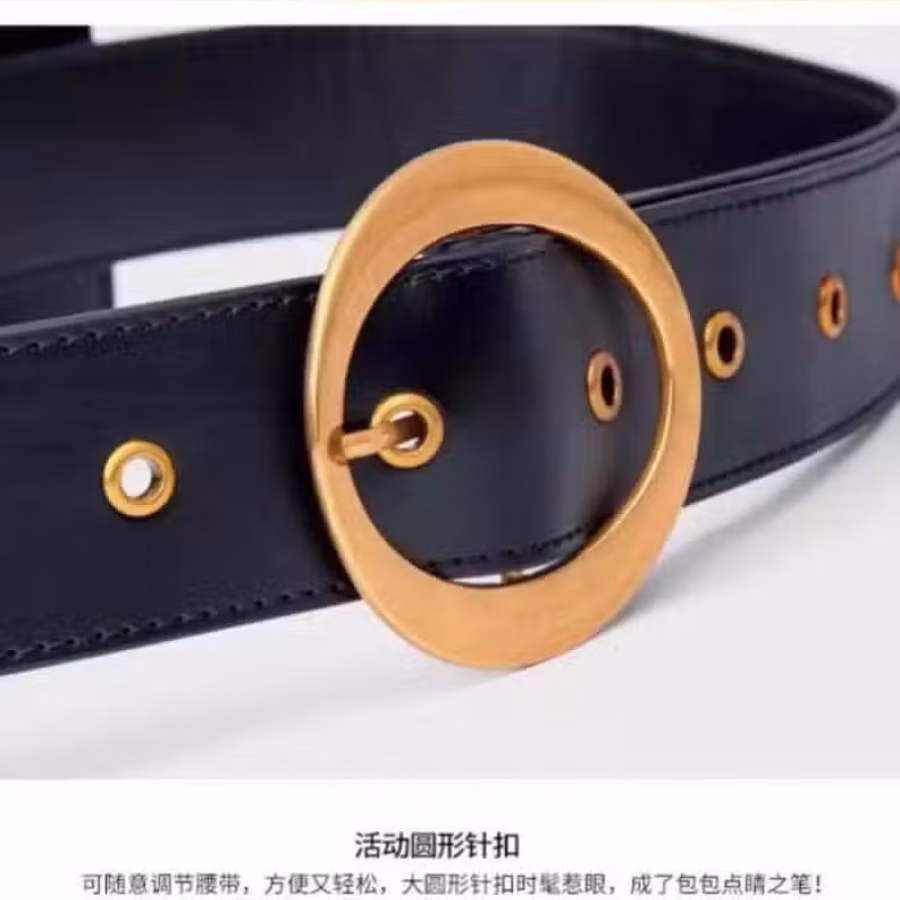 全新牛皮多功能女包腰包.单肩链条包.附送腰带和链条精品牛皮包 图片 3