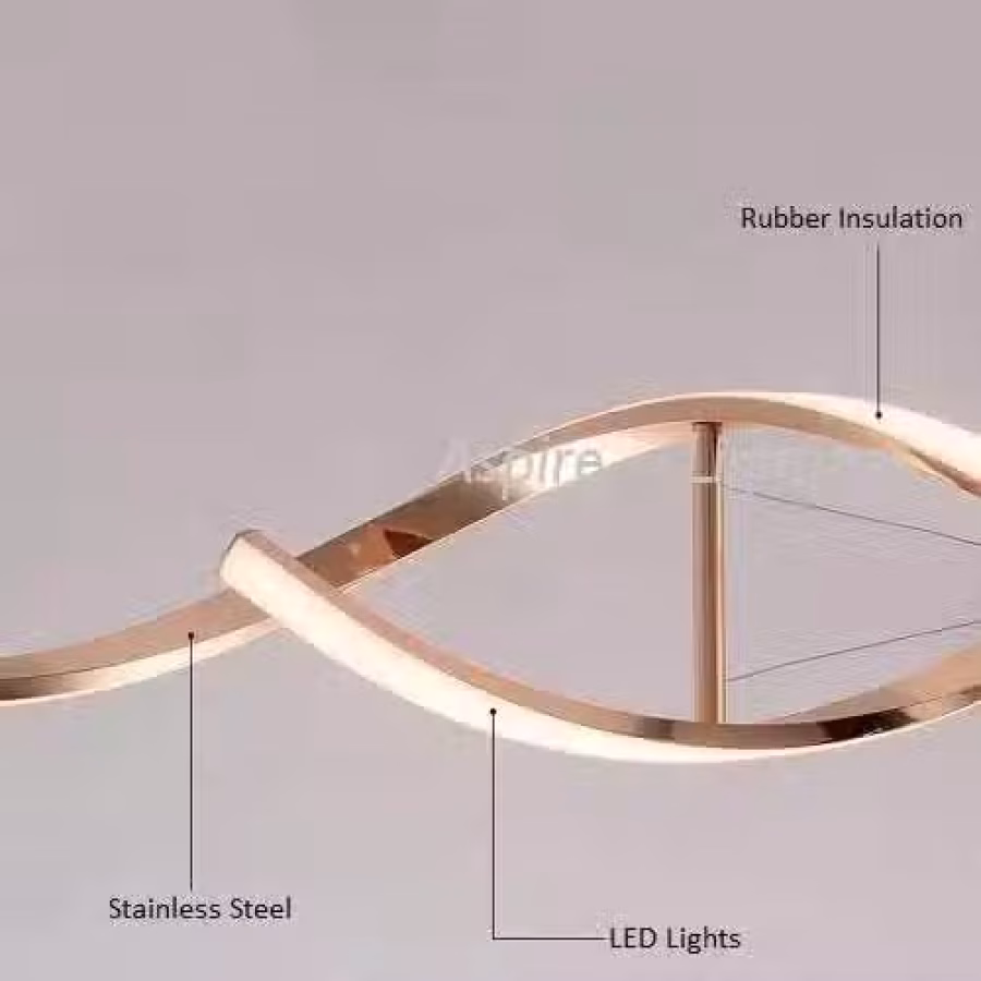 LED Pendant Light MBS Wave Special Rose 图片 3