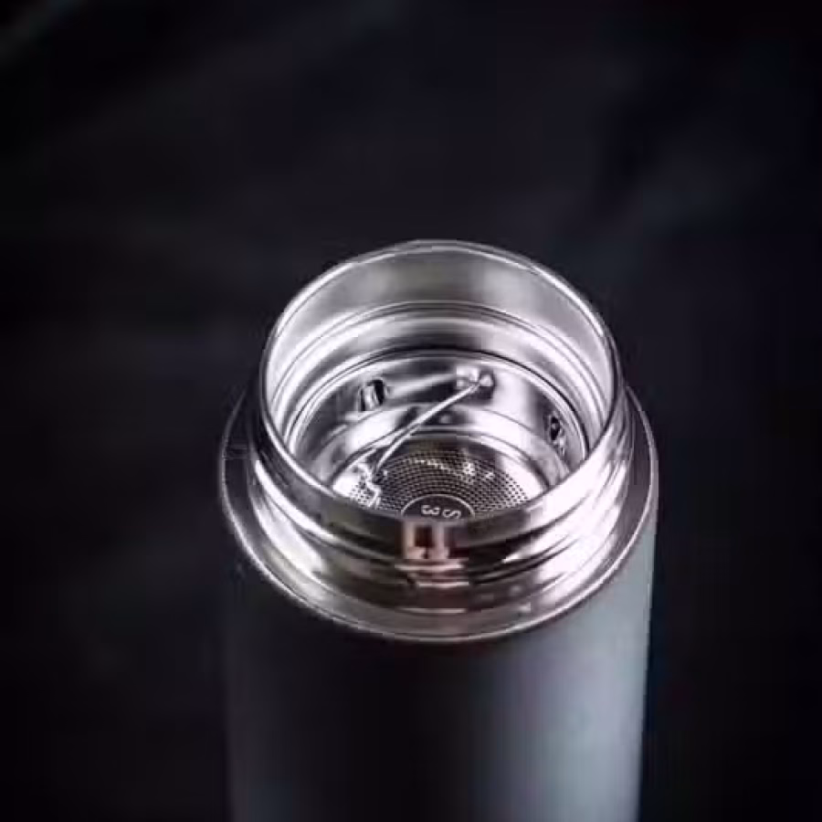 鱼尾狮磨砂保温杯 图片 3