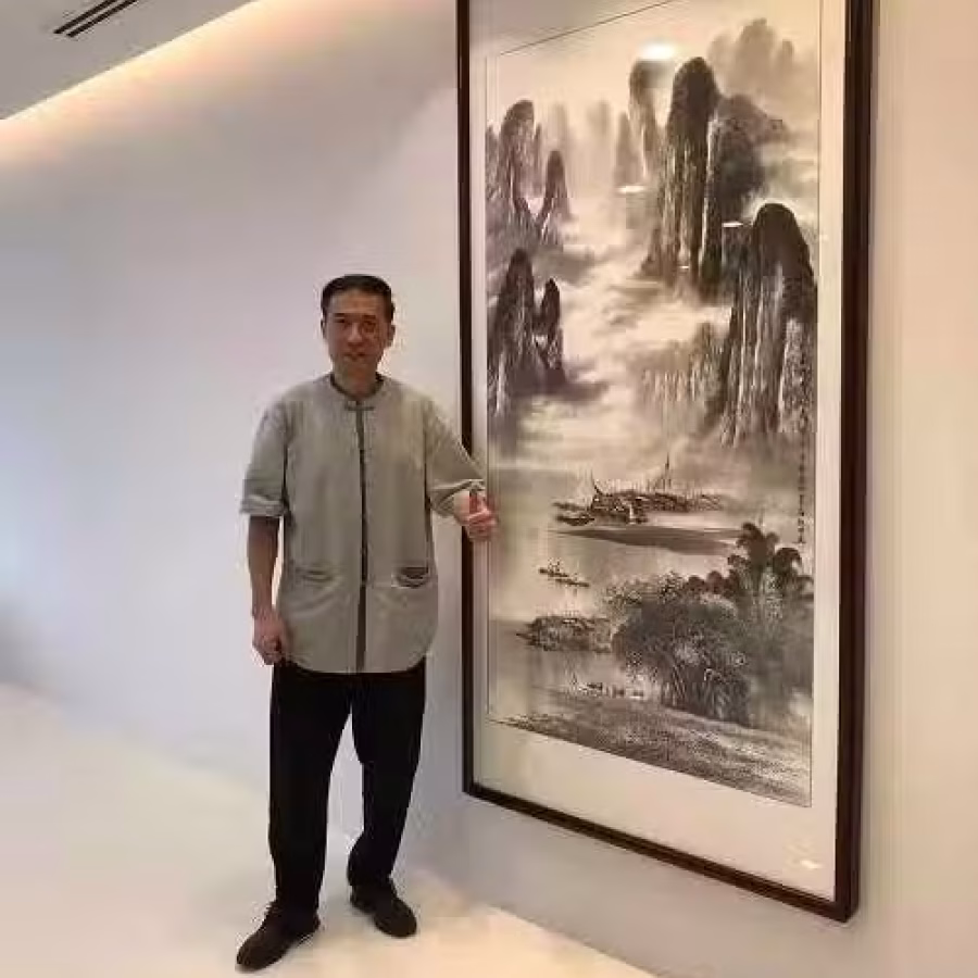 新加坡字画装裱 图片 1