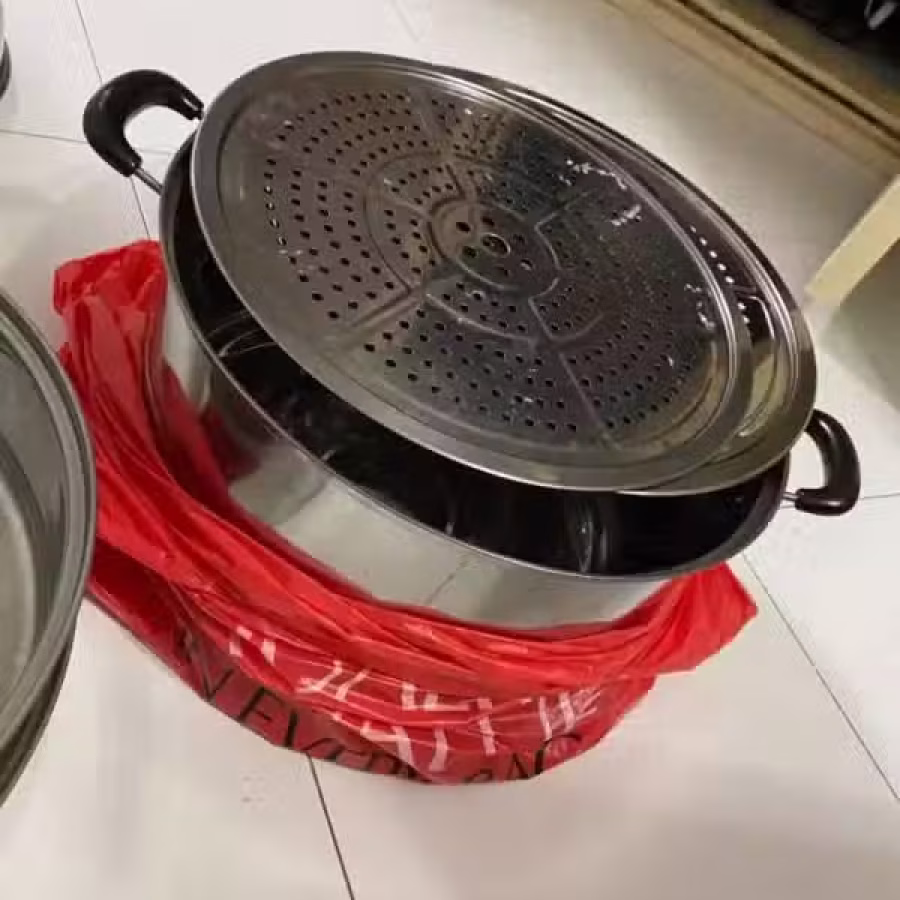 蒸锅 4层 不锈钢 38cm 图片 3