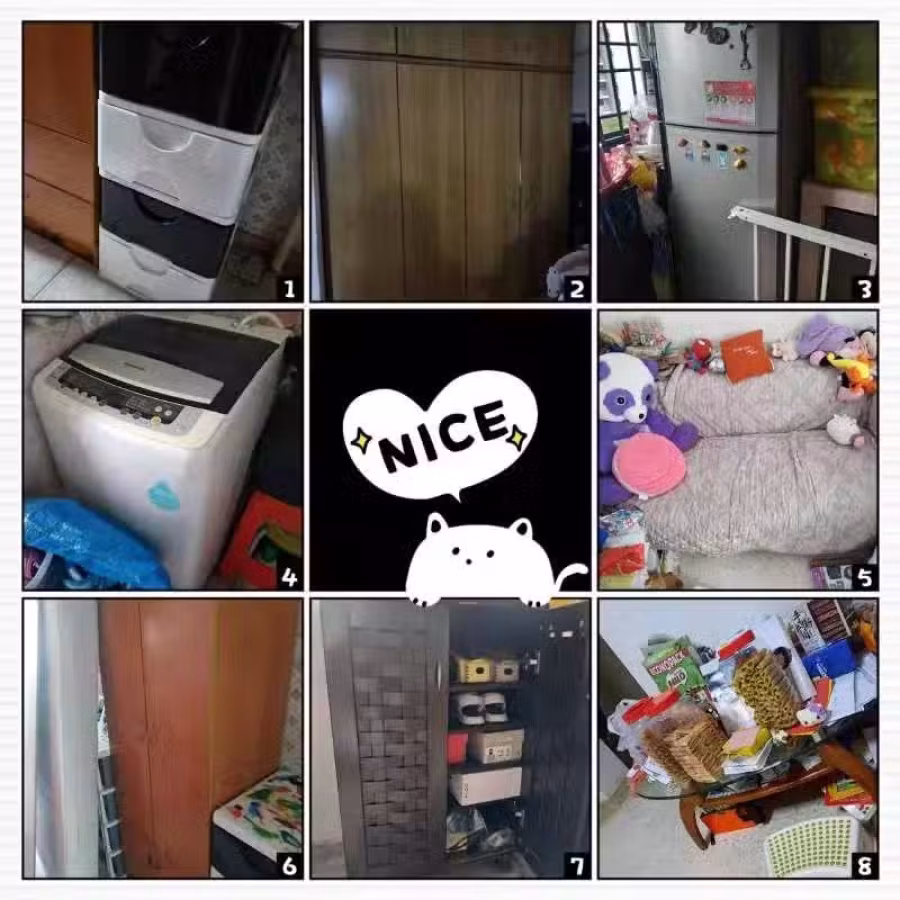 因搬家双人床2套，沙发，茶几，冰箱，洗衣机等等多样物品出售。 图片 1