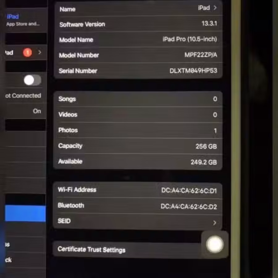 ipad pro 10.5 寸 256 GB 图片 1